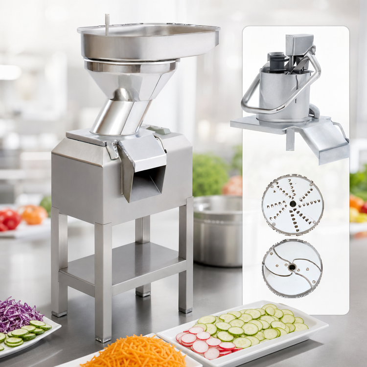 Product image #3 for Robot Coupe Commercial Vegetable Prep Machine with Automatic Feedhead, Pusher Feedhead, and Stainless Steel Stand
