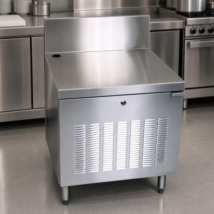 Product image #3 for CHOICE 24 x 24 x 36-Inch Stainless Steel POS Work Center Cabinet Base with Locking Door