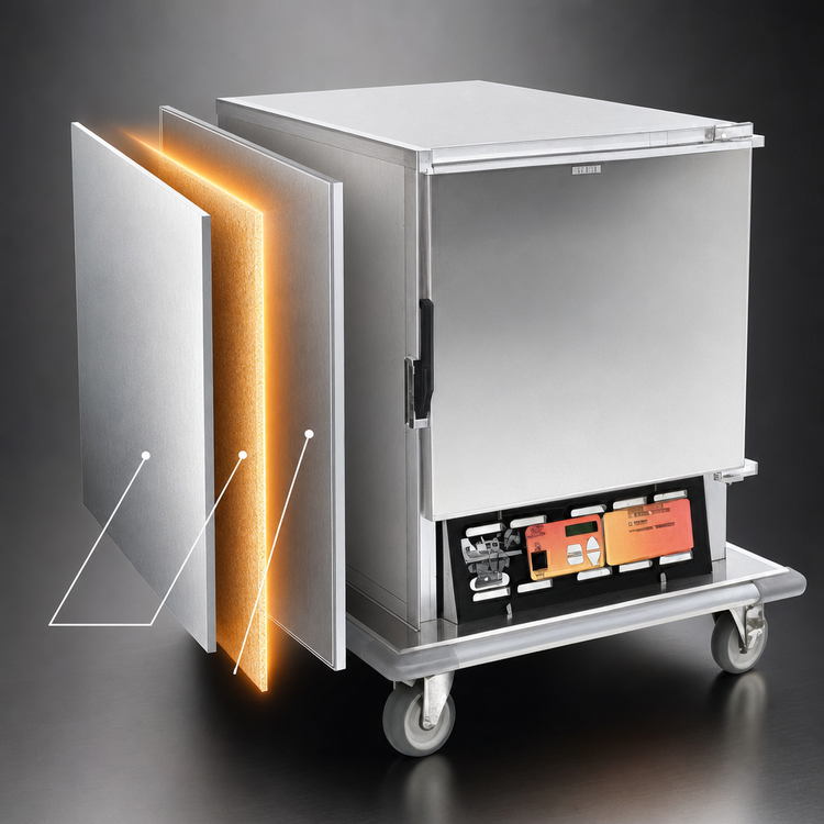 Product image #3 for Panco HCUESSI-RA3.00 Extended Undercounter Insulated Heated Holding Cabinet with Solid Door