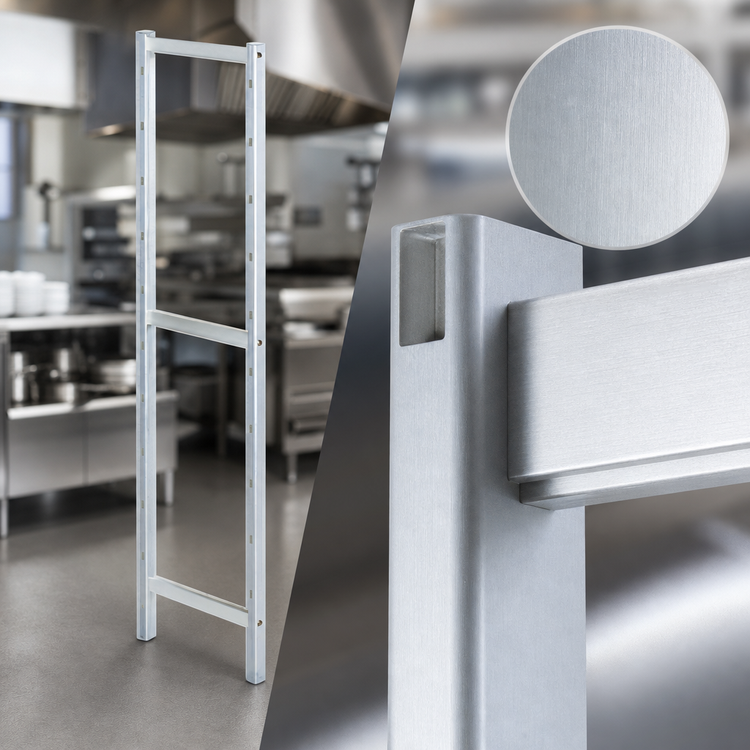 Product image #3 for Fermostock 66-Inch High Shelving Upright, 14-Inch Deep, Stationary, Anodized Aluminum