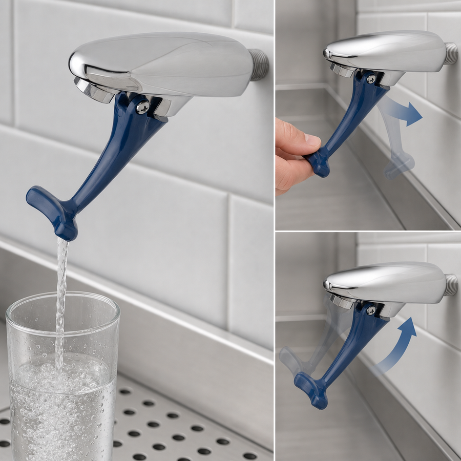 Push-Back Self-Closing Arm
