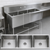 Thumbnail image #3 for John Boos Pro-Bowl 3-Compartment Sink with 30-Inch Right Drainboard, 16 Gauge Stainless Steel