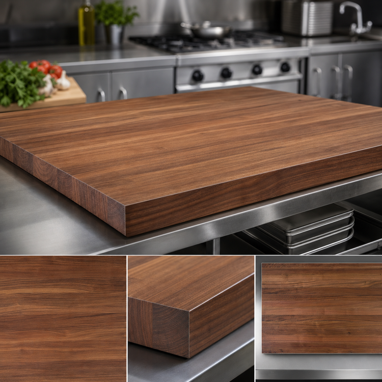 Product image #3 for Boos Block 36-Inch x 25-Inch American Black Walnut Edge Grain Kitchen Countertop