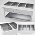 Thumbnail image #4 for BK Resources 4-Pan Full-Size Electric Open Well Steam Table with Cutting Board Shelf and Undershelf