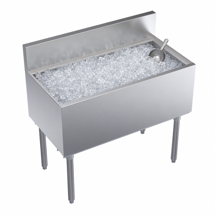 Product image #3 for Krowne Royal Series 36-Inch Underbar Ice Bin/Cocktail Unit, 110 lb. Capacity