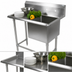 Thumbnail image #3 for John Boos Pro-Bowl 1-Compartment Stainless Steel Sink with Left Drainboard