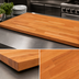 Thumbnail image #3 for Boos Block American Cherry Edge Grain Kitchen Countertop, 84 x 38 x 1-1/2 Inch, Penetrating Oil Finish
