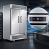 Thumbnail image #4 for Juneau 54-Inch Two-Section Reach-In Refrigerator, Bottom Mount, Solid Hinged Doors