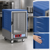 Thumbnail image #3 for Metro C5 3 Series Half-Height Heated Holding Cabinet with Clear Polycarbonate Door, Blue Insulation Armour and Universal Wire Slides