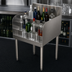 Thumbnail image #4 for BK Resources 36-Inch Wide 4-Step Stainless Steel Underbar Liquor Display