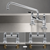 Thumbnail image #3 for T&S Brass Deck Mount Mixing Faucet with 12-Inch Swing Nozzle and 8-Inch Centers
