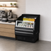 Thumbnail image #4 for Turbo Air Slim Profile Open Display Merchandiser with Solid Side Panels, 4.7 Cu. Ft., Black