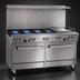 Thumbnail image #3 for Southbend Ultimate 60-Inch Gas Restaurant Range with 4 Pyromax Open Burners, 24-Inch Griddle/Broiler, Convection Oven and Cabinet Base