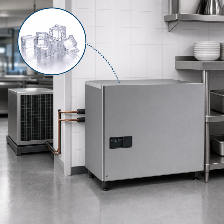 Product image #3 for Scotsman Prodigy ELITE Eclipse Remote Cube Ice Maker, Half-Size Cubes, 30 Inch Wide, 1411 lb/24 Hr