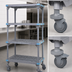 Thumbnail image #3 for Millenia Mobile Polymer Shelving Starter Unit, Gray, 54