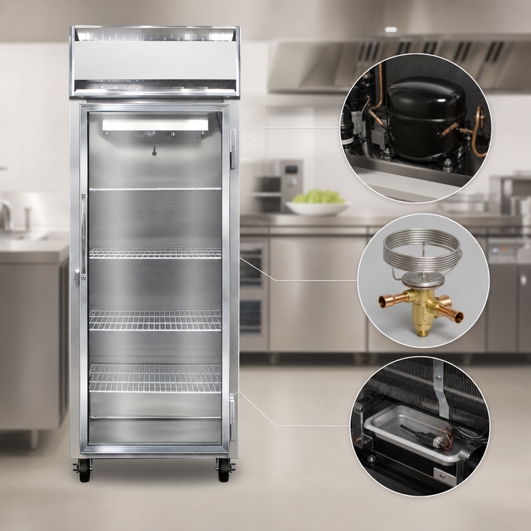 Product image #3 for Continental Refrigerator 1FENSSGD Extra-Wide Single Section Display Reach-In Freezer with Full-Height Glass Door
