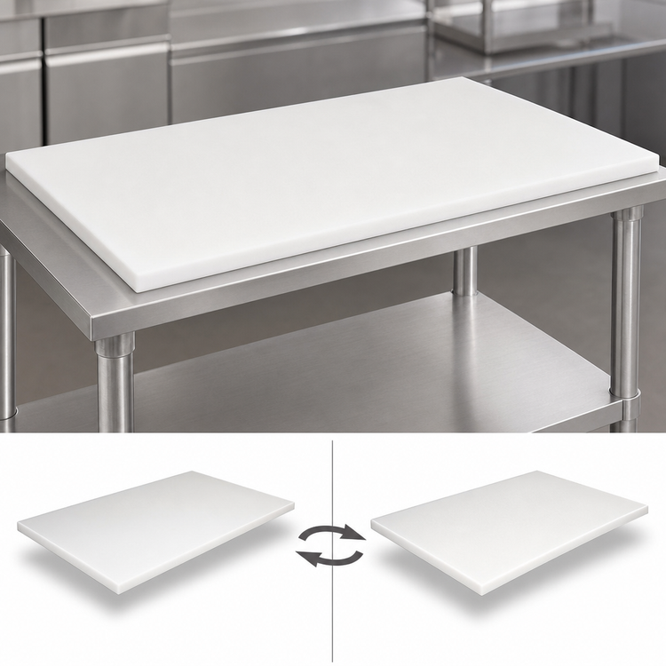 Product image #3 for John Boos P1034 Reversible Poly Replacement Work Table Top, 96 x 36 x 3/4 Inch