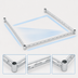 Thumbnail image #3 for Eagle Group 3-Sided Double Truss Shelving Frame, 48 x 30 Inches, Stainless Steel