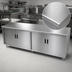 Thumbnail image #3 for Advance Tabco Special Value 96-Inch x 24-Inch Stainless Steel Enclosed Work Table with Cabinet Base and Hinged Doors