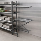 Thumbnail image #3 for Metro SmartLever SM761848-ADD 76-Inch-High Add-On Cantilevered Shelving Kit for 48 x 18-Inch Shelves, Epoxy-Coated Steel