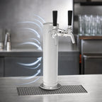 Thumbnail image #3 for Perlick Corporation 858D 2-Faucet Air-Cooled Draft Beer Dispensing Tower, Polished Chrome