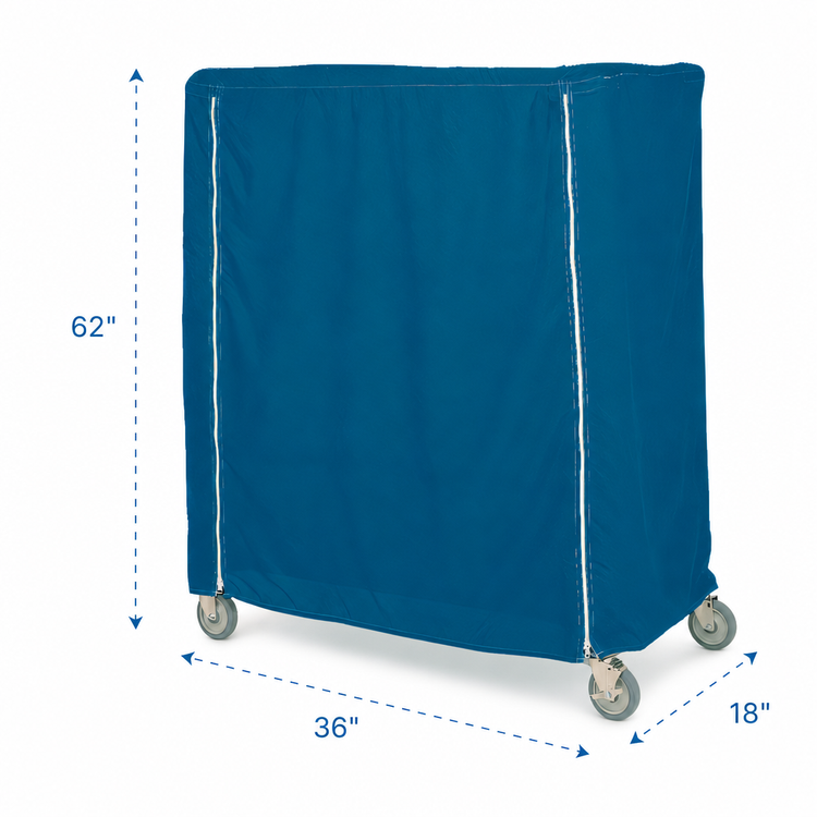 Product image #3 for Metro 36 x 18 x 62 Inch Queen Mary/Banquet Cart Cover