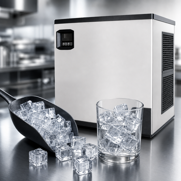 Product image #3 for Maxx Ice MIM360N Modular Full Dice Cube Ice Maker, Air-Cooled, Self-Contained, 373 lb/Day