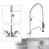 Thumbnail image #3 for Fisher Deck-Mount Single-Deck Dual-Control Pre-Rinse Unit with Spring-Action Gooseneck and 12-Inch Add-On Faucet