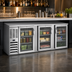 Thumbnail image #3 for Beverage-Air 94-Inch Three-Section Food-Rated Back Bar Refrigerator with Glass Doors