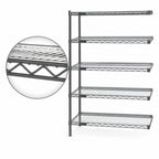 Thumbnail image #3 for Eagle Group Valu-Master A5-74-2136V 5-Tier Add-On Wire Shelving Unit, 36 x 21 x 74 Inches, Pewter Gray Epoxy Finish