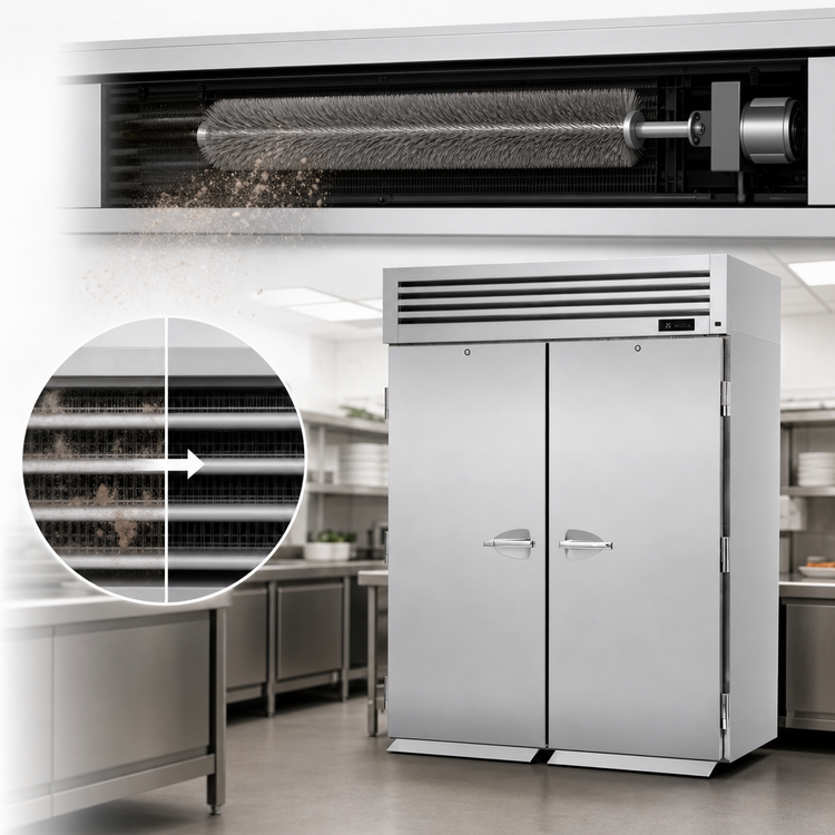 Product image #3 for Turbo Air PRO Series Roll-In Two-Section Solid Door Refrigerator, Top Mount Self-Contained, 81.87 Cu. Ft.