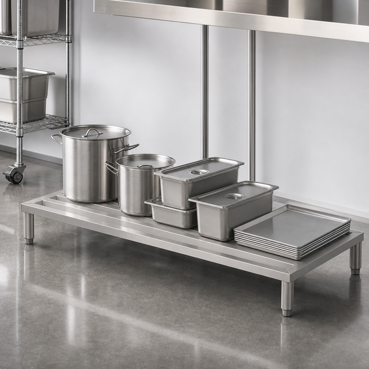 Product image #4 for John Boos JB09 1-Tier Stainless Steel Dunnage Rack, 59 x 30 x 12 Inches
