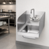Thumbnail image #3 for Krowne Wall-Mounted Stainless Steel Hand Wash Sink with Electronic Faucet and 9 x 11 x 5 Inch Bowl