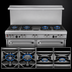Thumbnail image #3 for Southbend Ultimate 60-Inch Commercial Gas Restaurant Range with 4 Open Burners, 36-Inch Griddle, and 2 Convection Ovens