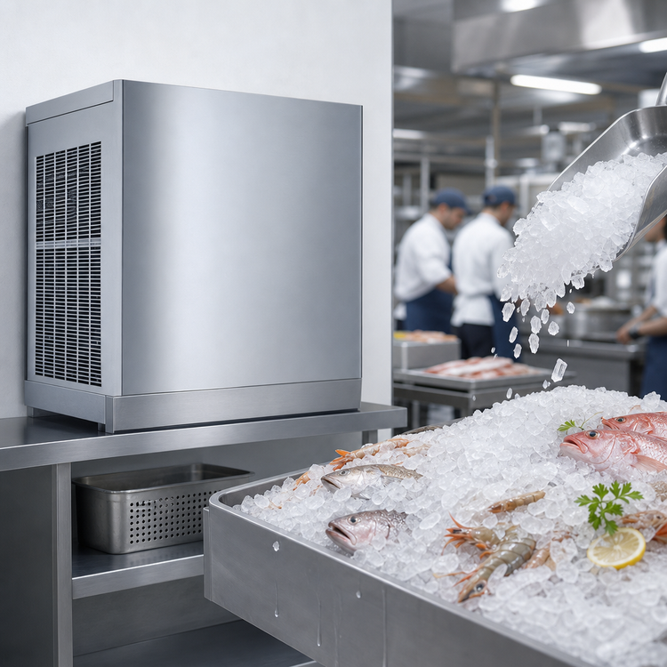 Product image #3 for Manitowoc RFK0620AZ Air-Cooled Self-Contained Flake Ice Machine, 730 lb/Day, 22-Inch Wide