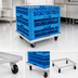 Thumbnail image #3 for John Boos Open Frame Single-Stack Aluminum Glass Rack Dolly for 20 x 20 Racks
