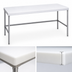 Thumbnail image #3 for Advance Tabco Poly-Vance 96-Inch x 30-Inch Poly Top Work Table with Stainless Steel Open Base