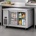 Thumbnail image #3 for Everest Refrigeration Two-Section Undercounter/Worktop Refrigerator with Sliding Glass Doors, 47-1/2 Inches Wide