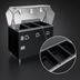Thumbnail image #3 for Vollrath 2-Series Affordable Portable 3-Well Hot Food Station Deluxe with Enclosed Base and Buffet Breath Guard