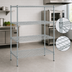 Thumbnail image #4 for EAGLEbrite Zinc 4-Tier Double-Mat Wire Shelving Starter Unit, 48 x 24 x 63 Inches