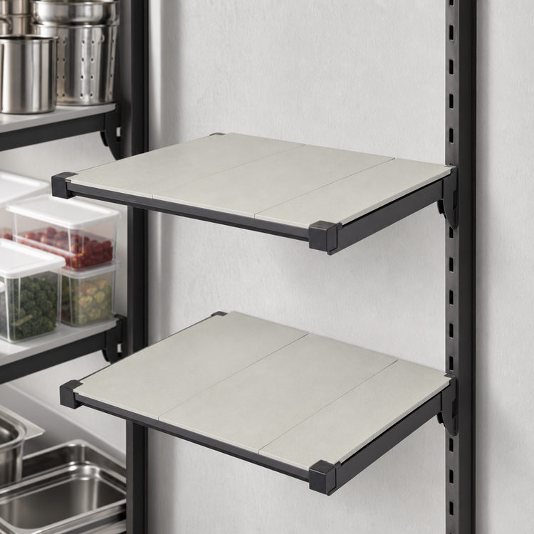 Product image #3 for Cambro Camshelving Elevation Series 24" x 24" Wall-Mounted Add-On Solid Shelf Kit