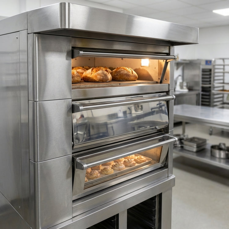 Product image #3 for American Baking Systems ABSEDO-283 Three Deck Full-Size Electric Deck Oven