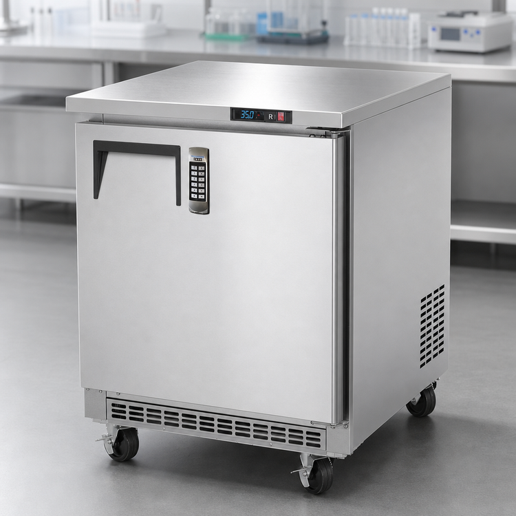 Product image #3 for Everest Refrigeration ETBF1-LAB Laboratory Worktop Freezer with Stainless Steel Top, 7.5 Cu. Ft., Solid Door