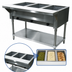 Thumbnail image #3 for Advance Tabco Triumph Supreme Open Base 3-Well Natural Gas Hot Food Table with Undershelf and Cutting Board