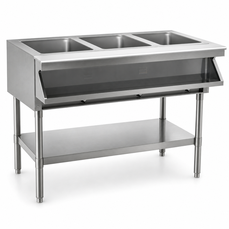 Product image #3 for Eagle Group SHT3-240-X 48-Inch Electric Sealed Well Hot Food Table, 3-Well Open Base