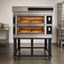 Thumbnail image #3 for Moretti Forni serieS S120E 2-Deck Electric Pizza Deck Oven with Stand