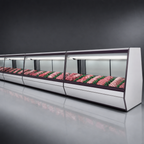 Thumbnail image #3 for Howard-McCray R-CMS32E-4-BE-LED 50-Inch Remote Red Meat Service Case with Straight Glass, Endless Design & LED Lighting