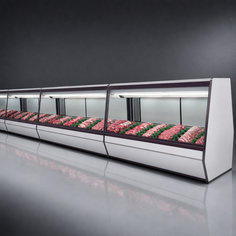 Product image #3 for Howard-McCray 32E Series 50-Inch Remote Red Meat Service Case with Straight Glass Front, Endless Design and LED Lighting