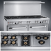 Thumbnail image #3 for Southbend Ultimate 60-Inch 9-Burner Gas Restaurant Range with Standard Oven and Convection Oven