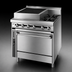 Thumbnail image #3 for Jade Range Titan JTRH-18B-1HT-36C 36-Inch Gas Heavy Duty Range with 18-Inch Charbroiler, 18-Inch Hot Top, and Convection Oven
